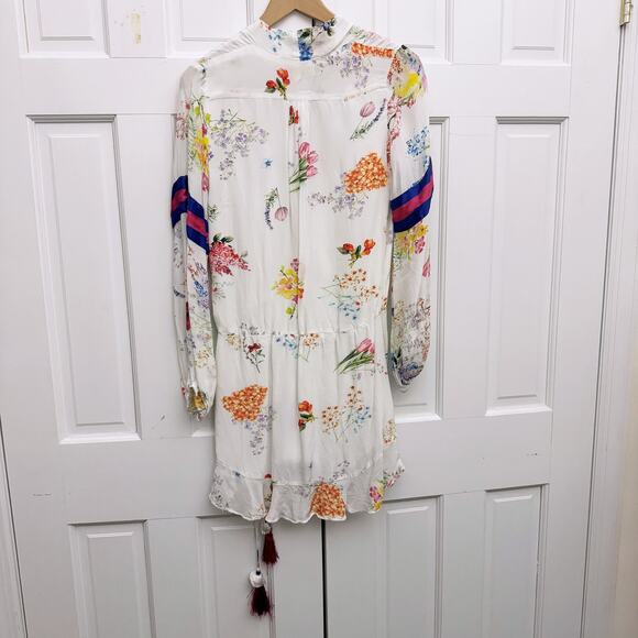 Rococo Sand Floral Faux-Wrap Mini Dress - Picture 6 of 7